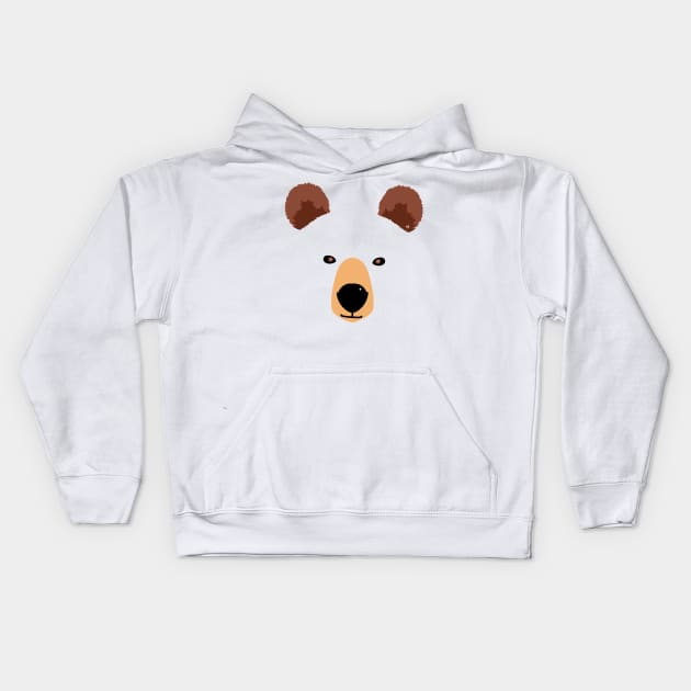 Grizzly bear Kids Hoodie by MisturaDesign